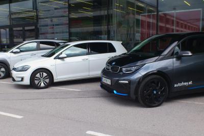 VW E-Golf, BMW i3