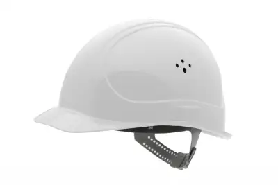 Weisser Sicherheitshelm ohne Erdöl